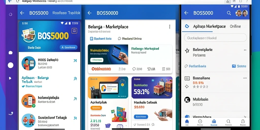 Tampilan antarmuka BOS5000 yang menarik dan mudah digunakan.
