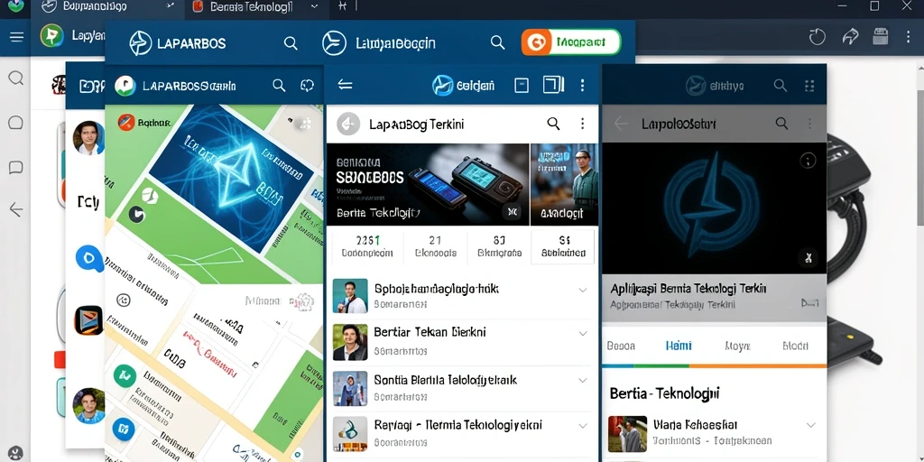 Tampilan antarmuka LAPARBOS yang modern dan informatif.