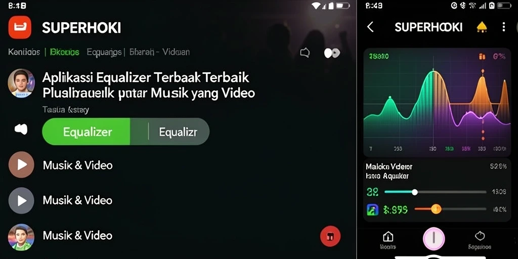 Tampilan antarmuka SUPERHOKI yang memudahkan pengguna mengatur equalizer.