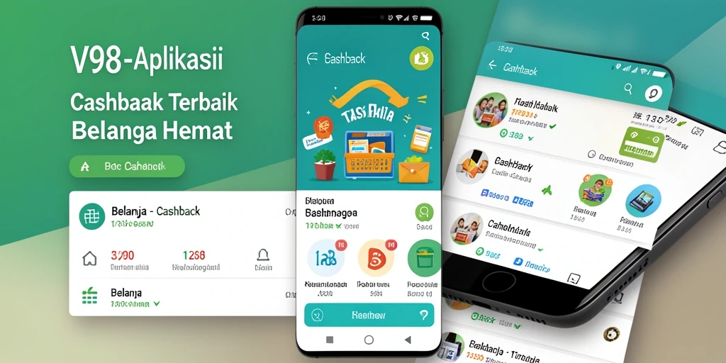 Tampilan antarmuka V98 yang intuitif dan mudah digunakan untuk mendapatkan cashback.