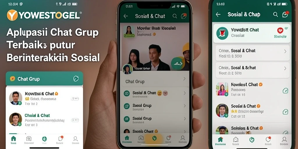 Antarmuka <strong>YOWESTOGEL</strong> menunjukkan fitur Chat Grup yang interaktif dan mudah digunakan.